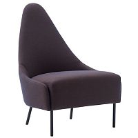 Contemporary fireside chair NAPOLEONfabricmetalwith removable cover