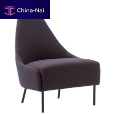 Contemporary fireside chair NAPOLEONfabricmetalwith removable cover