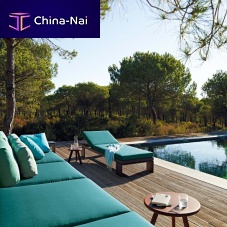 Contemporary sun lounger LANDSCAPE ALUbrown