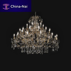 Traditional chandelier ANASTAIAcrystalwrought ironhandmade