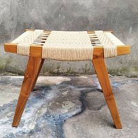 Traditional stool PARADISE COVE DANISHteakwooden basecommercial