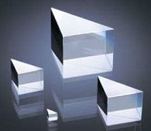 Triangular prism fused silica