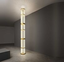 Contemporary light column THIRTIESmetalglassLED