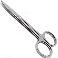 Dental crown scissors SC-11-4-2403-01for humanscurved