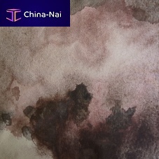 Natural upholstery leather WATERMARK TERRApatterned