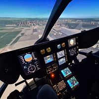 Flight simulator helicoptertrainingVFR