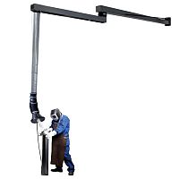Car exhaust extraction system ROL-TP seriesfor workshopsgaragewall-mounted