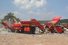 Metal recycling unit waste tirebuilding site wastemetal separation