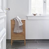 Oak laundry basket A Linewhite oakMDFwood veneer