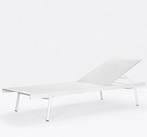 Contemporary sun lounger RAILfabricstainless steeladjustable backrest
