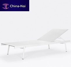 Contemporary sun lounger RAILfabricstainless steeladjustable backrest