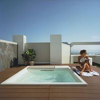 One-piece swimming pool WATERDREAMoutdoorin-groundwooden