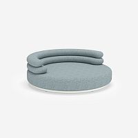 Contemporary daybed Contour fabricpolyesterin lacquered stainless steel