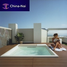 One-piece swimming pool WATERDREAMoutdoorin-groundwooden