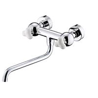 Wall-mounted double-handle mixer tap 6903-95-80CPchrome-plated brasskitchen2-hole