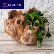 Teak plant pot ANOUKhomefor hotel