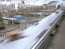 Automated sorter 165 m/mincasesliding shoe