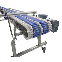 Steel conveyor chain rollerfor the beverage industryaccumulation