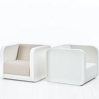 Contemporary armchair 2054polyethyleneplasticilluminated