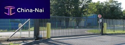 Sliding gate PRACTIS® S/Lmetalwith barscommercial