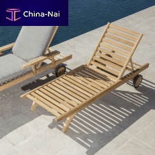Traditional sun lounger CAMARAT XLBatyline®Sunbrella®teak