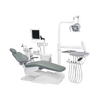 Dental unit with monitor with delivery systemwith LED light