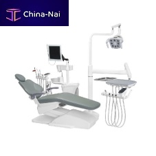 Dental unit with monitor with delivery systemwith LED light