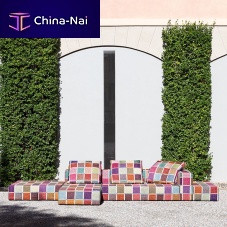 Upholstery fabric DANCING FLOWERSplaidmulti-colorTrevira CS®