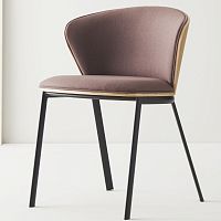 Contemporary chair BILLA indoorfabricsynthetic leather