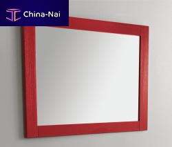 Wall-mounted bathroom mirror DESIGNOcontemporaryrectangularsolid wood