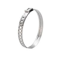 Stainless steel hose clamp 259adjustable ear typebandsmooth