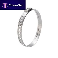 Stainless steel hose clamp 259adjustable ear typebandsmooth