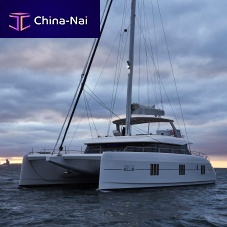 Catamaran sailing yacht 605-cabinwith open transomflybridge