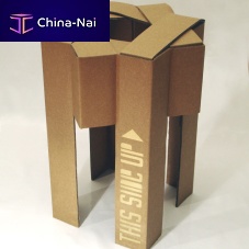 Original design stool THIS SIDE UPcardboard basebrown