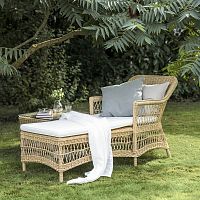 Traditional sun lounger Olivia fabricsynthetic fiberaluminum