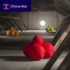 Original design pouf THE BALL MODULARfabricpolyesterround