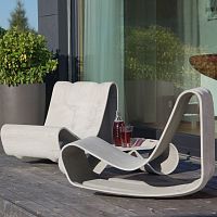 Original design fireside chair WILLY GUHLfiber-reinforced concretegarden