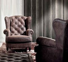 Traditional armchair KELLYleather