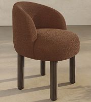 Contemporary chair Pebbleindoorfabricoak base