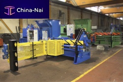 Horizontal baling press JS-500 seriestop-loadingfor cardboardfor paper