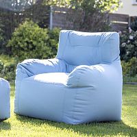 Contemporary armchair ZAPPfabricgrayblue