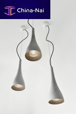 Pendant lamp OCUNstainless steelconcretecontemporary