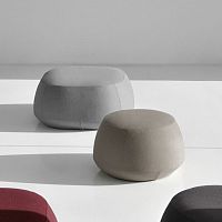 Contemporary ottoman ILEfabricsquareround