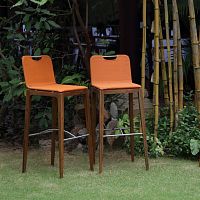 Contemporary bar chair HATCH gardenpolyestervinyl
