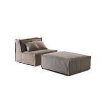 Contemporary pouf Tommyfabricsquaremodular