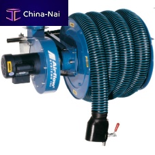Car exhaust extraction system VES seriesfor workshopsgaragewith hose reel