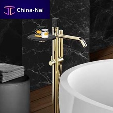 Bathtub mixer tap PO 804 CR MTLfloor-mountedchromed metalbathroom