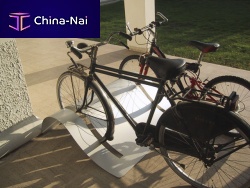 Floor-mounted bike rack BI. WAVE sheet steelcommercialfor public space