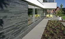 Slate wall cladding BLACK NATURAL SLATE OUTDOORexterior