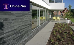 Slate wall cladding BLACK NATURAL SLATE OUTDOORexterior